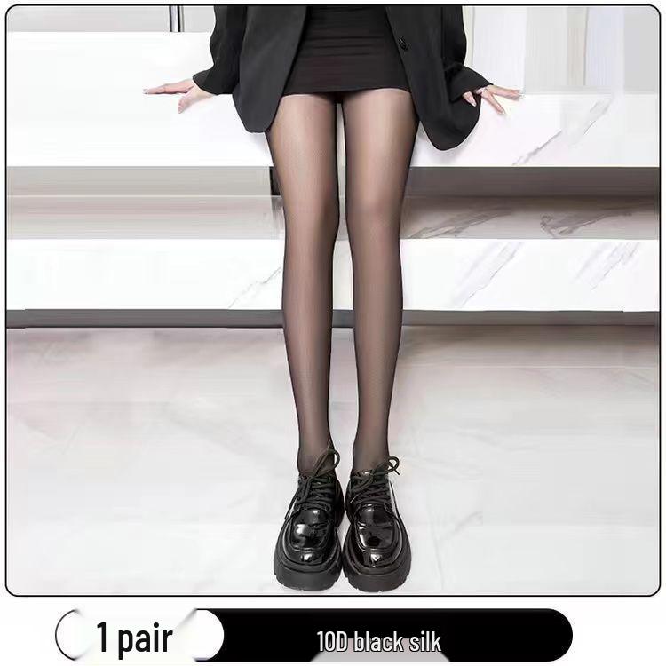 

Women s Black Silk Stockings: 0D High Transparency, Non-Slip, Anti-Snagging, Bare Leg Appearance for Summer/Spring/Autumn 70-120 lbs - Fine & Sheer