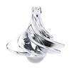 Decompression Toy Colorful Top Wind-Powered Top, Top, Wind-Powered (Silver)