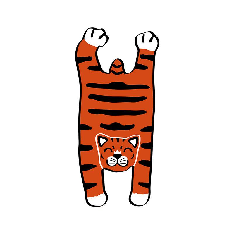 Tiger Carpet Home Decorations Cute Cartoon Living Room Coffee Tables Rug Anti Slip Bedroom Bedside Floor Absorbent Bath Mat