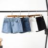 Plus Size Ladies Vacation Style Denim Shorts Oversize Women's Clothing