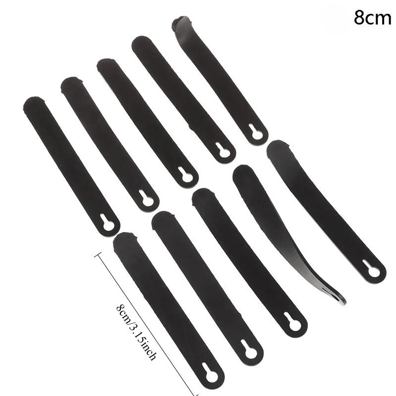 10/20Pcs Rubber Cable Ties Straps For Wire Management Motorcycle ClutchLine Brake Ties Elastic Cable Organizers For Home