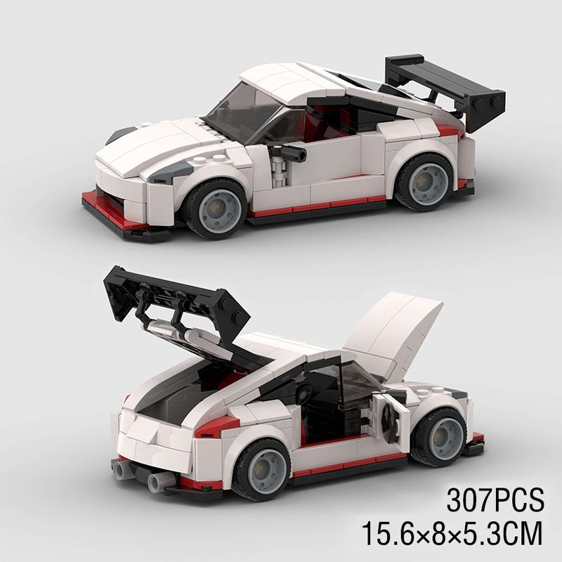 Moc City Speed Car Rally Sport Vehicle Racer ae86 M8 Model Building Blocks R34 Racing Super Technique Brick Christmas Gift