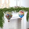 Hot Air Balloon Lantern Decoration Colorful 2d Hot Air Balloon Pendant 2D Acrylic Flat Hot Air Balloon Pendant Love Balloon