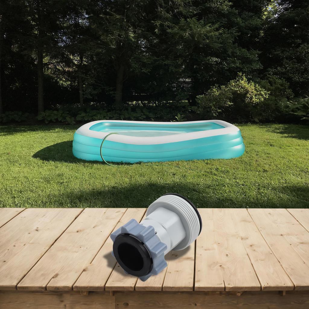 For Pool Equipment 1.5 To 1.25 Inch Adapter Above Ground Pool Setup Effective Water Flow Portable Hose Adapter