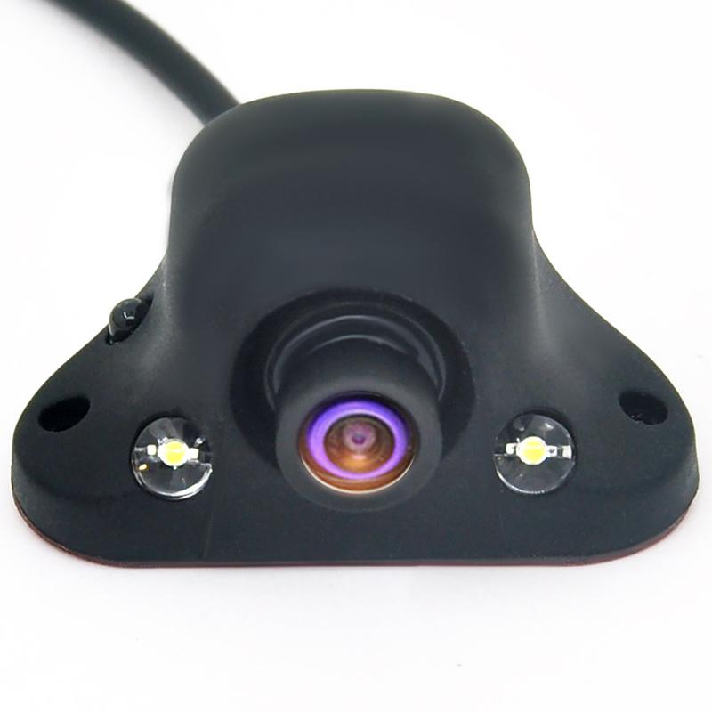 Mini CCD Night 360 Degree Car Rear View Camera Front Camera Front View Side Reversing Backup Camera 2 LED