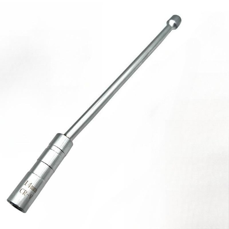 

2026 14mm Drive Universal Joint Spark Plug Socket Ultra-Thin Magnetic Spark Plug Wrench Extra Long Removal Tool серебряный