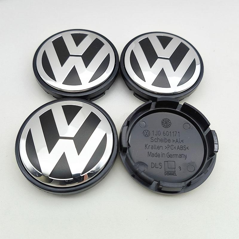 2026 Chaud Pour Volkswagen VW 4pcs 56mm 65mm Emblème de Voiture Cache-moyeu Central de Roue pour VW Volkswagen Golf Jetta Polo Passat Tour