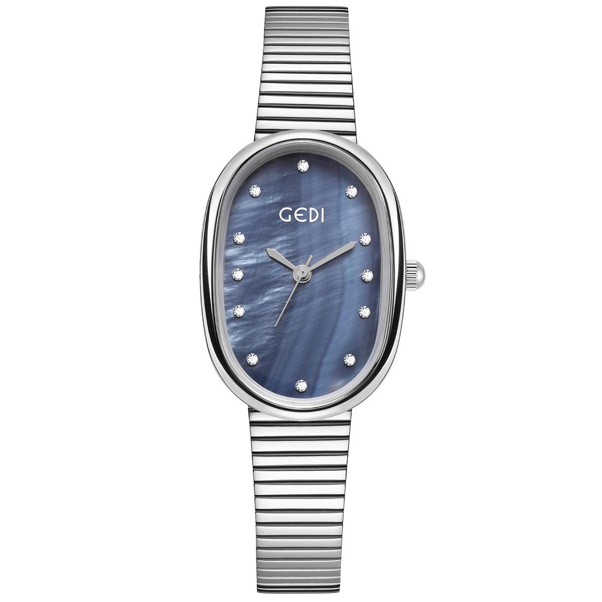 Fritillary Oval Watch Women S Niche High-End Light Luxury Alloy Waterproof Women S Watch
