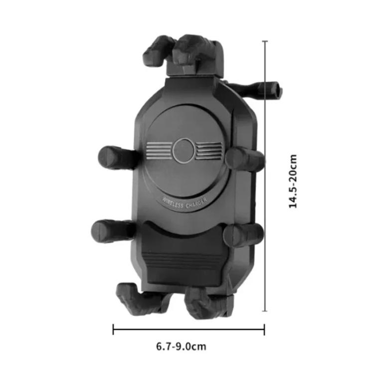 Motorcycle Phone Holder with Sun Visor & Anti-Theft Lock 360-degree Rotation, Camera Compatible