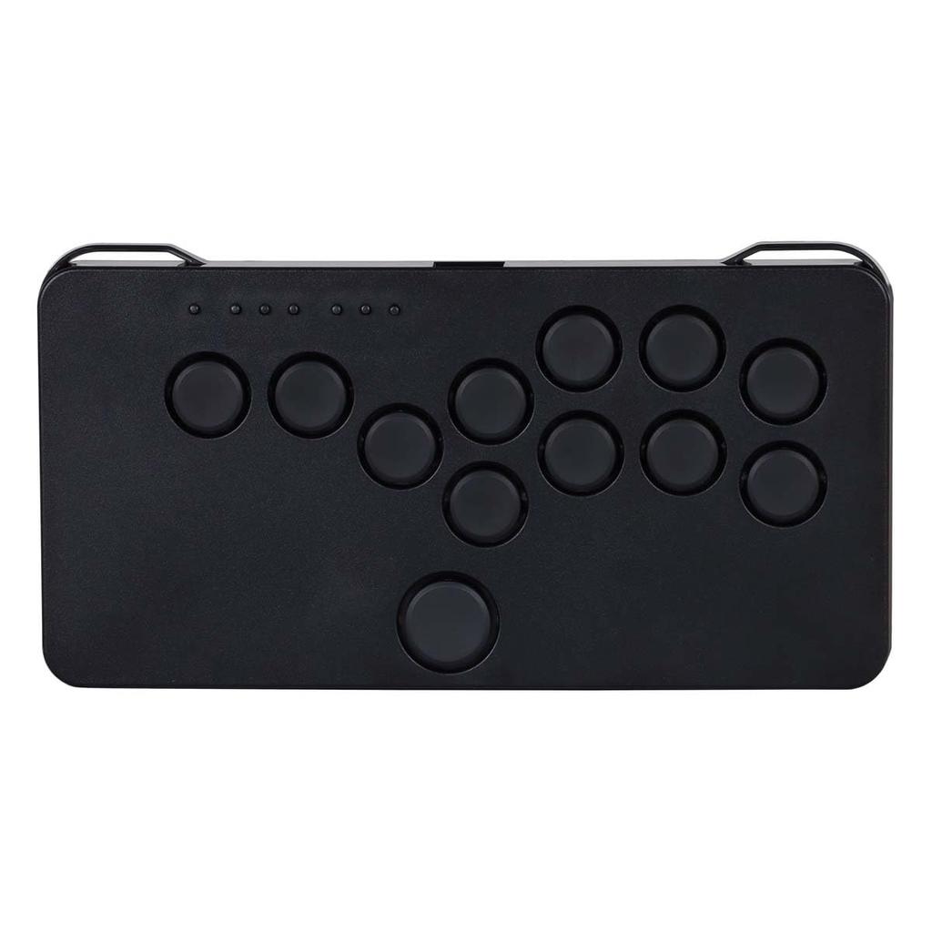 JunkFood Custom Arcades SnackBox MICRO LITE Arcade Controller Compatible with Nintendo Steam Deck Japanese (Leverless) PC, Switch, Android, (MG-SBMLT)