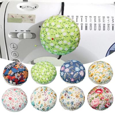 Pin Cushion Holder Flower Pattern Good Elasticity Convenient Pure Handmanecraft Needle Cushion for Household