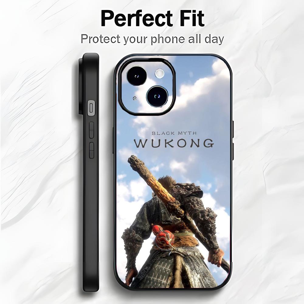 Classic Mighty Game S-Sun Wukong Phone Case Phone Case Soft Packaging Lightweight For iPhone17 16 15 14 13ProMax