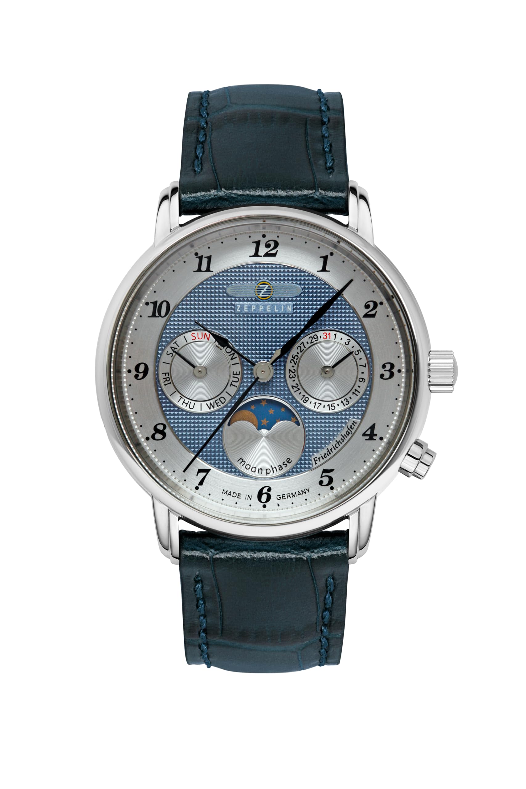 

Friedrichshafen Blue [Zeppelin] 8537-3 Watch, [Used] синій