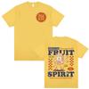Retro Christian Fruit of The Spirit Jesus Tshirts Unisex Clothing Harajuku Aesthetic Bible T Shirt Unisex Summer Oversized Tshirt