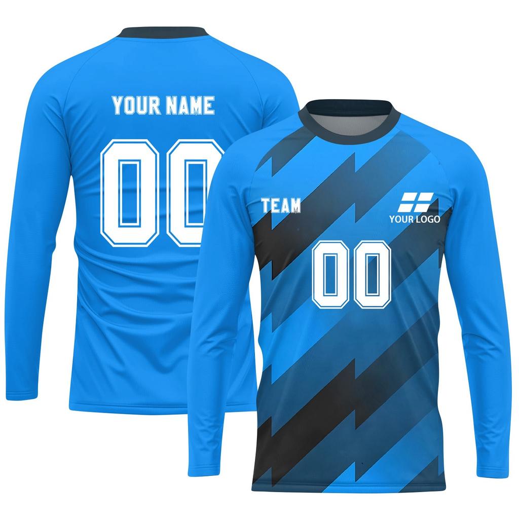 Men's Long Sleeve Athletic Jersey, Lightweight Sports Shirt, Quick Dry Top for Training & Team Sports