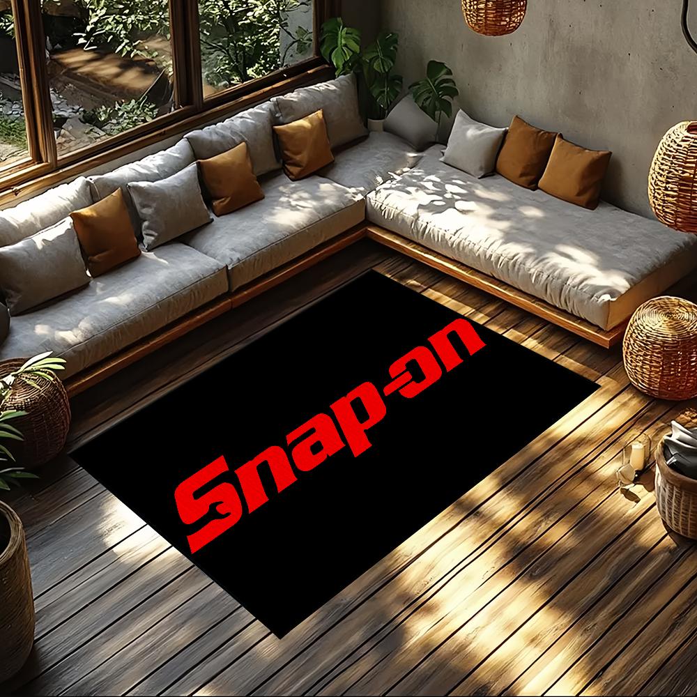 Brand S-snap on tools logo small carpet For House Bedroom Decoration Kitchen Bath Super Absorbent Rug Carpet Foot Non-slip