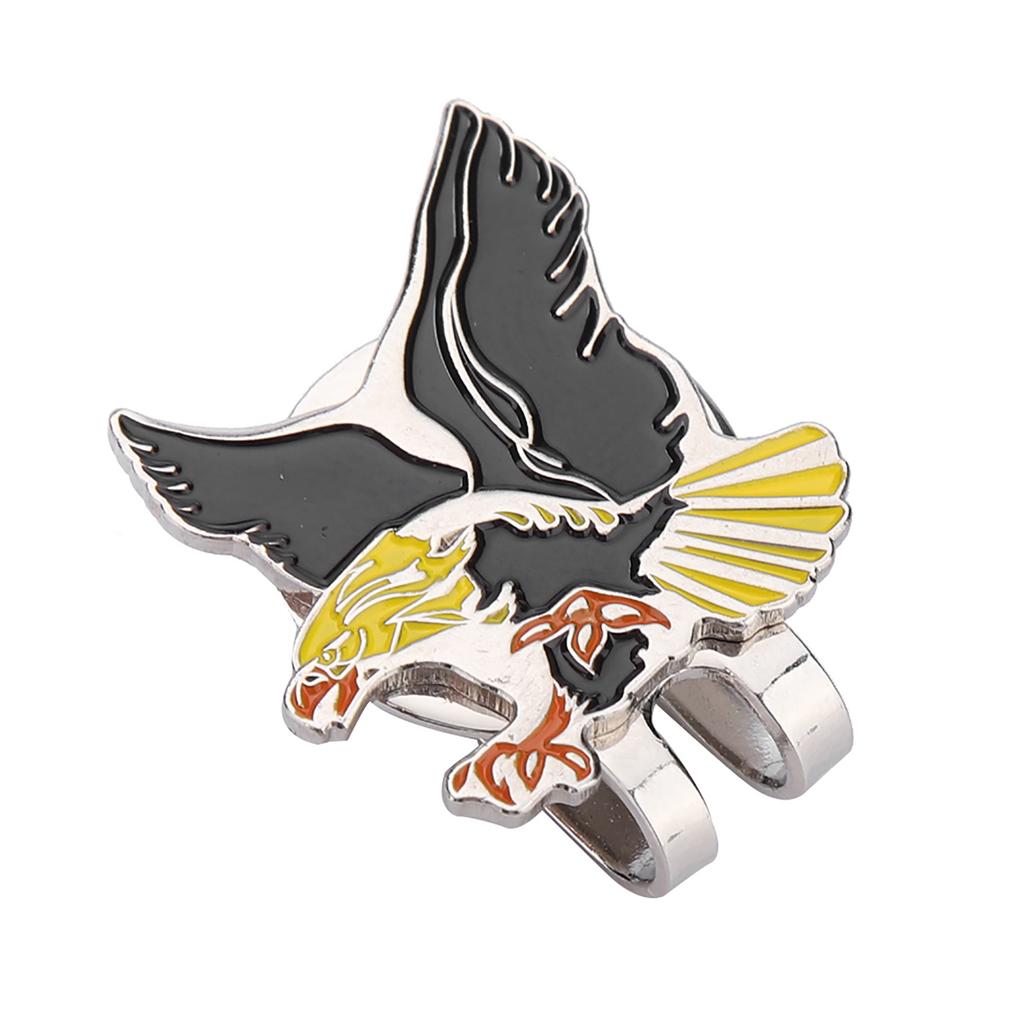 Langlebiger Edelstahl Golfhut Kappe Clip mit Magnetischem Ballmarker Zubehör Falke