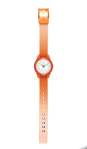 [Citizen Q&Q] Analog Watch, Smile Solar, Matching Style, Waterproof, Urethane Strap, R03A-002VK, Citrus Orange