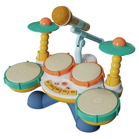 1 sett Stimulerende pedagogisk trommelekesett Safe musikkinstrumenter til barn Curious Minds Gave til gutter Jenter