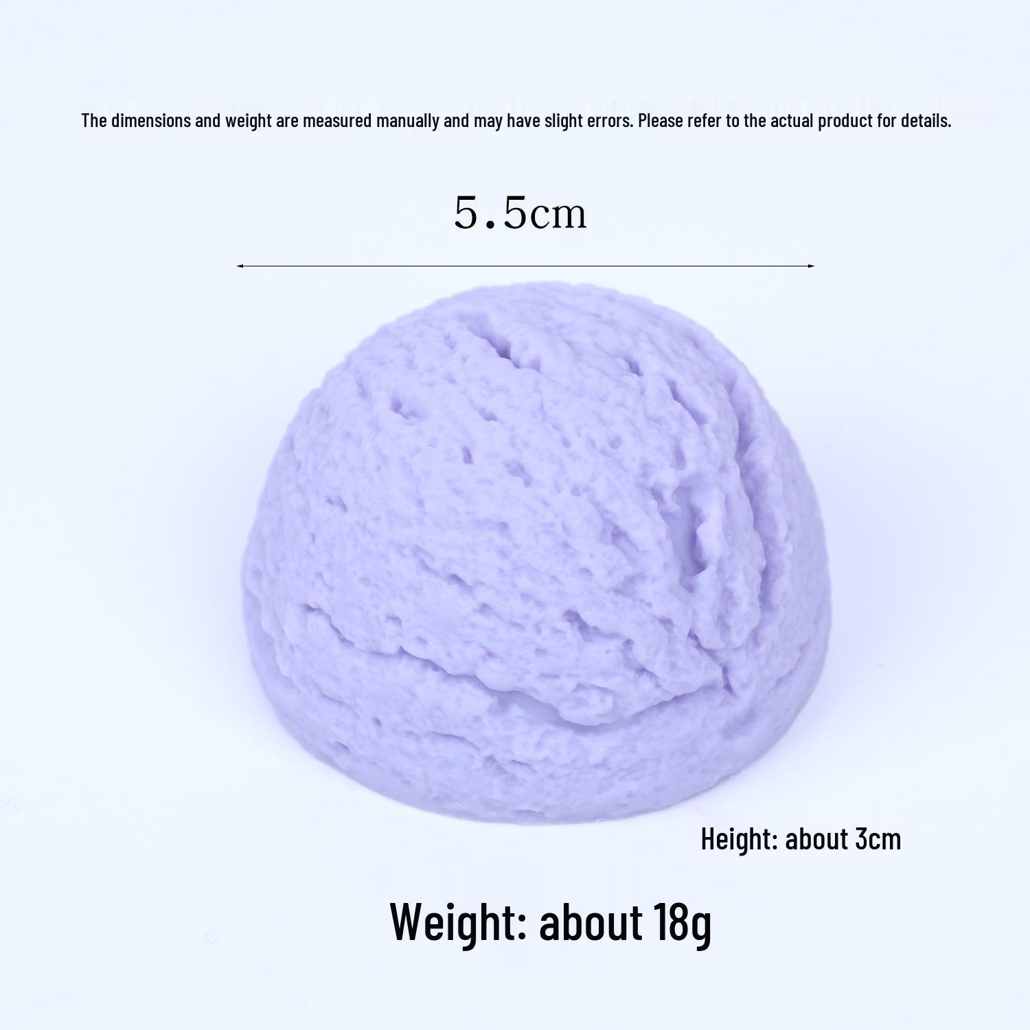 

PVC Macaron Color Ice Cream Ball Model - Food Toy Display Ornament