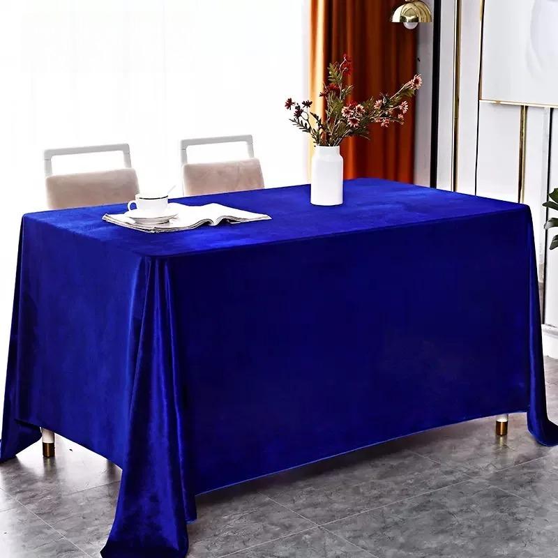 New Velvet Tablecloth with A Flowing and Stylish Design for Conference and Banquet Decoration Rectangular Universal Tablecloth