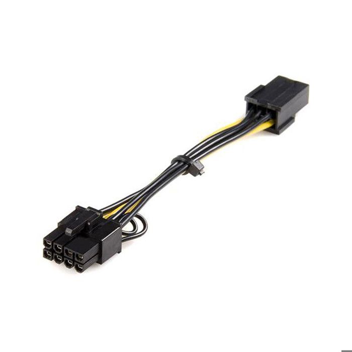 Câble adaptateur d'alimentation - STARTECH - PCI Express - 6 broches vers 8 broches - 15 cm - Jaune