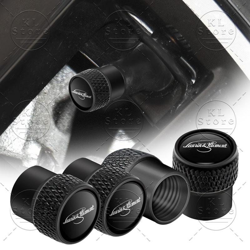 4pz Laurin & Klement Logo Tappini Valvole Aria Pneumatici Ruote Auto Copertura Antipolvere Decorazione Per Skoda Kamiq Fabia Yaris Kodiaq Octavia