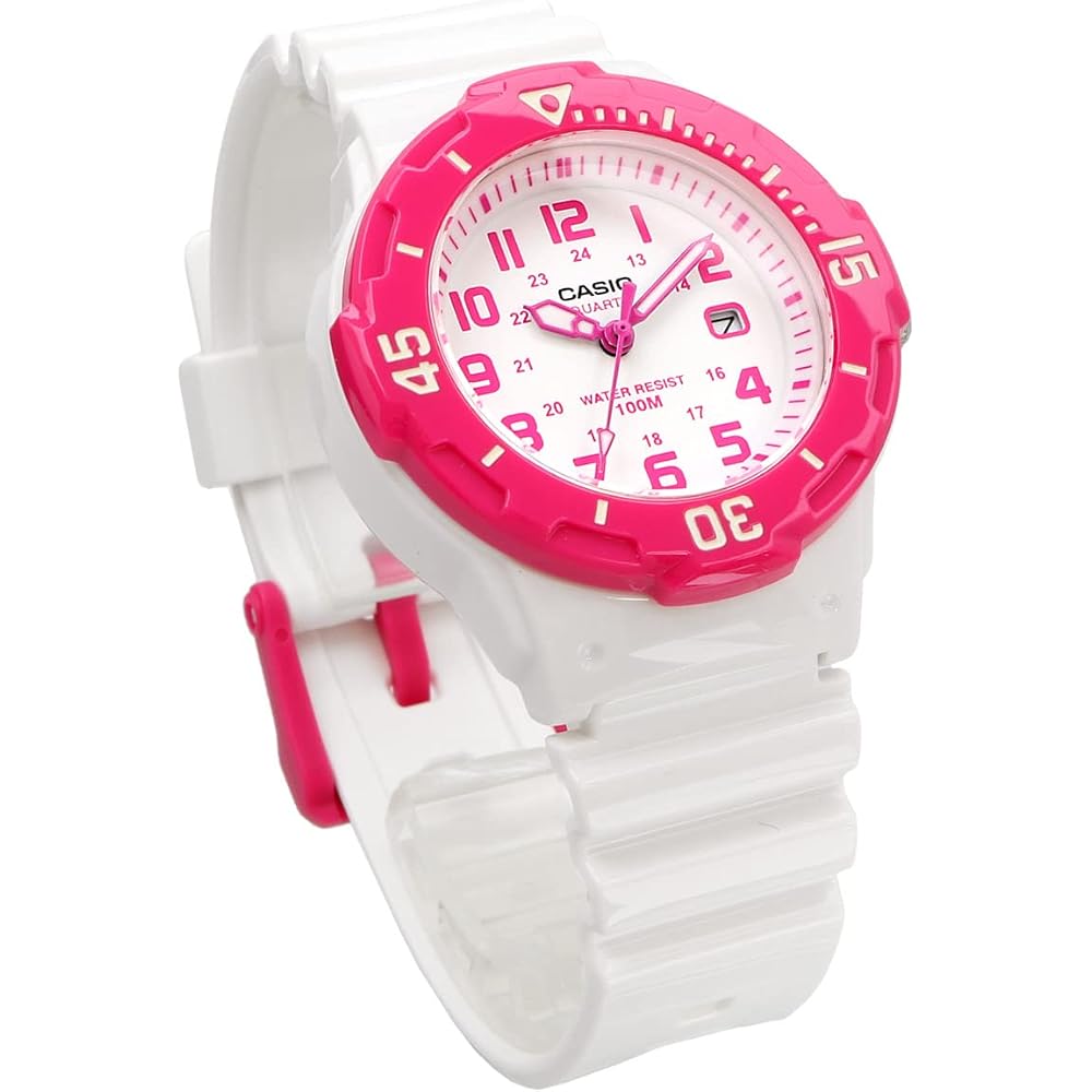 [Casio] CASIO Analog Watch LRW-200H-4BV Women's/Kids' Cheap Casio Gloss White X Pink Overseas Model [Parallel Import]