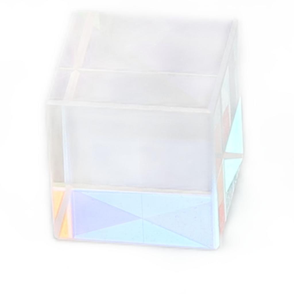 Prism Cube Optical Glass Prism Cube Multi Color Photography Props Tabletop Decoration