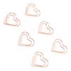 100pcs Hrt Shape Paper Clips Cute Metal Paper Clips Portable Adorable Small Paper Clips for Document Organization