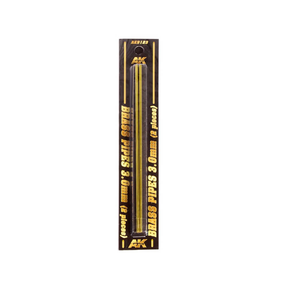 AK Interactive Modelling Messing Buizen 2 stuks. 3.0mm