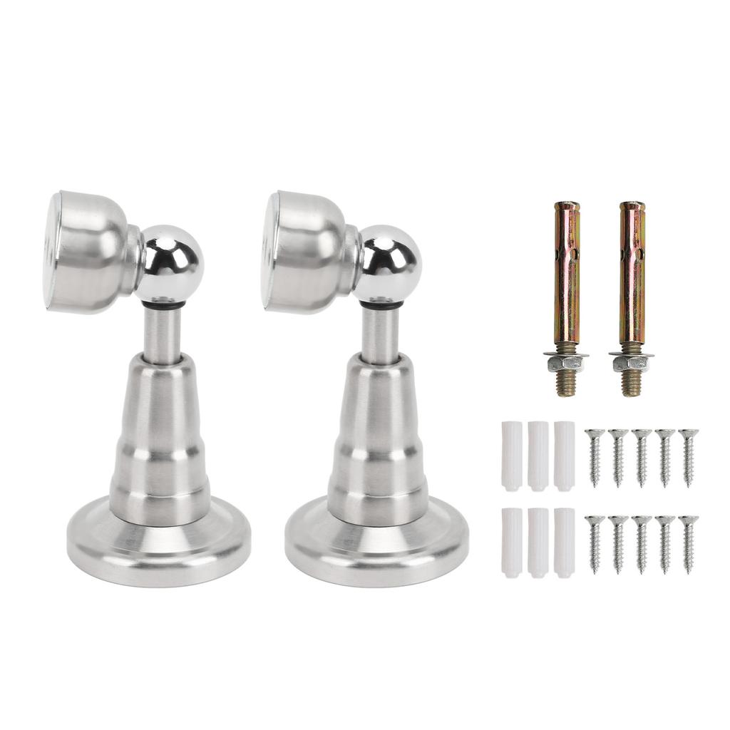 1 Pair RV Door Holder Stainless Steel Silent Hydraulic Spring Shock Absorbent Door Stopper for Motorhome Trailers