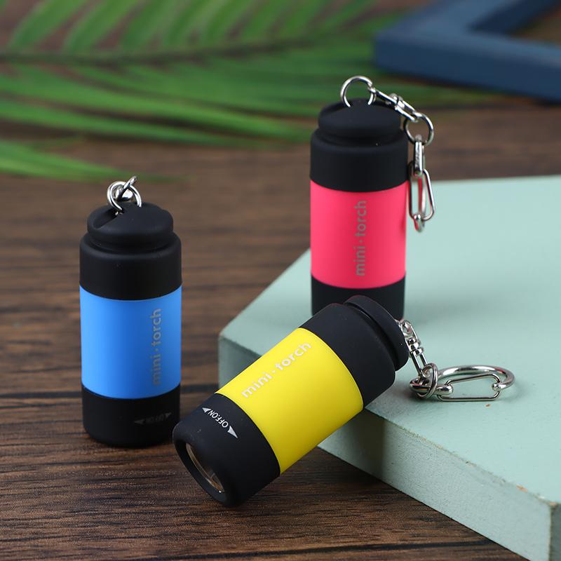 Travel Outdoor Portable Children'S Flashlight Small Keychain Light Usb Charging Flashlight Strong Led