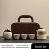 Shang Qi Ru Kiln Travel Tea Set with Carry Bag