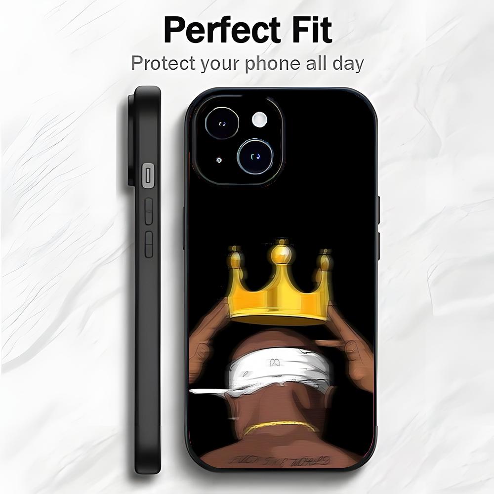 Rap Amerikanischer Sänger T-Tupac Shakur Handyhülle Handyhülle Weiche Verpackung Leicht Für iPhone17 16 15 14 13ProMax