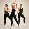 Women's Jumpsuit Elastic Tight Suspender Yoga Suit Women's Abdominal and Hip Lifting Fitness Jumpsuit