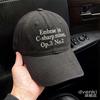 Fashion Hat Korean Numeral Alphabet Embroidered Hat Men's and Women's Thin Baseball Cap Peaked Cap Sunscreen Sun Hat