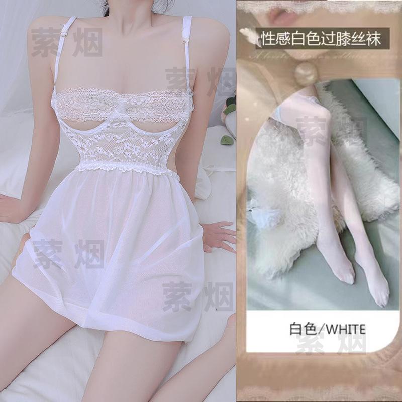 Sexy Underwear Suspender Nightgown Sexy Perspective Temptation Qqnt Bed Transparent Uniform Hot Suit