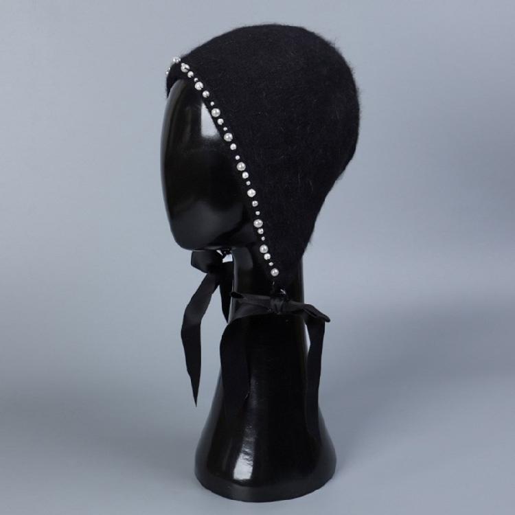 Stylish Earflap Hat Elegant Bows Tassels Pearls Earflap Hat Stylish Women Hat for Trendy Accessorizing