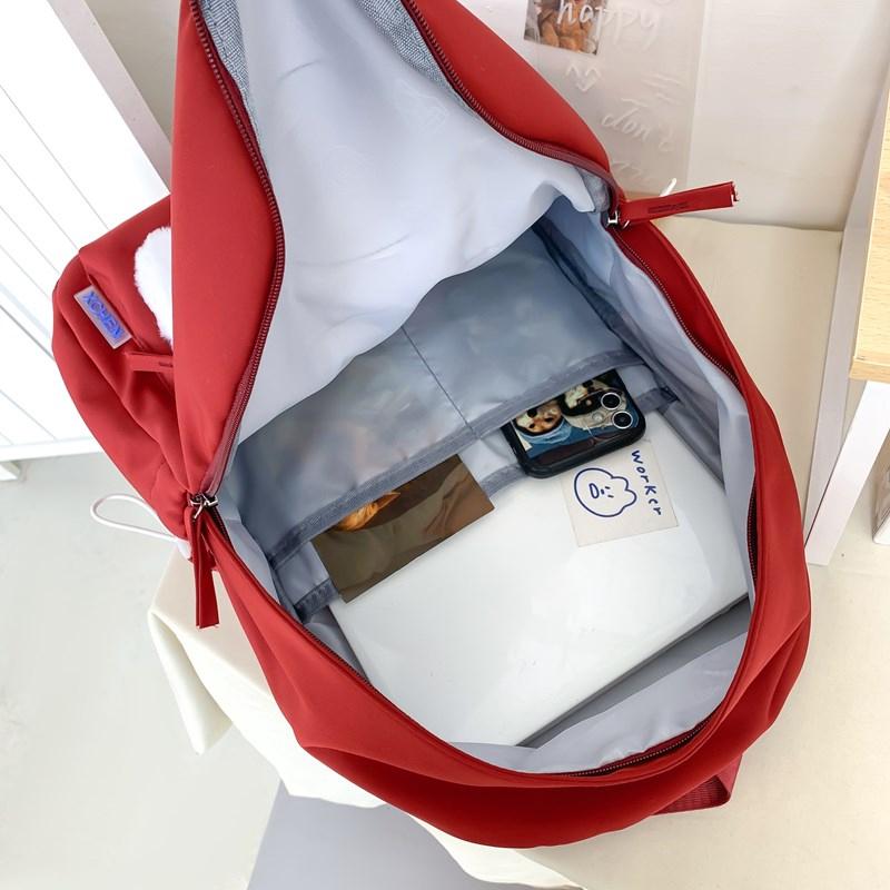 Student Cartoon Schultasche Hundedruck Damen Rucksack im College-Stil mit großer Kapazität für die dritte bis sechste Klasse