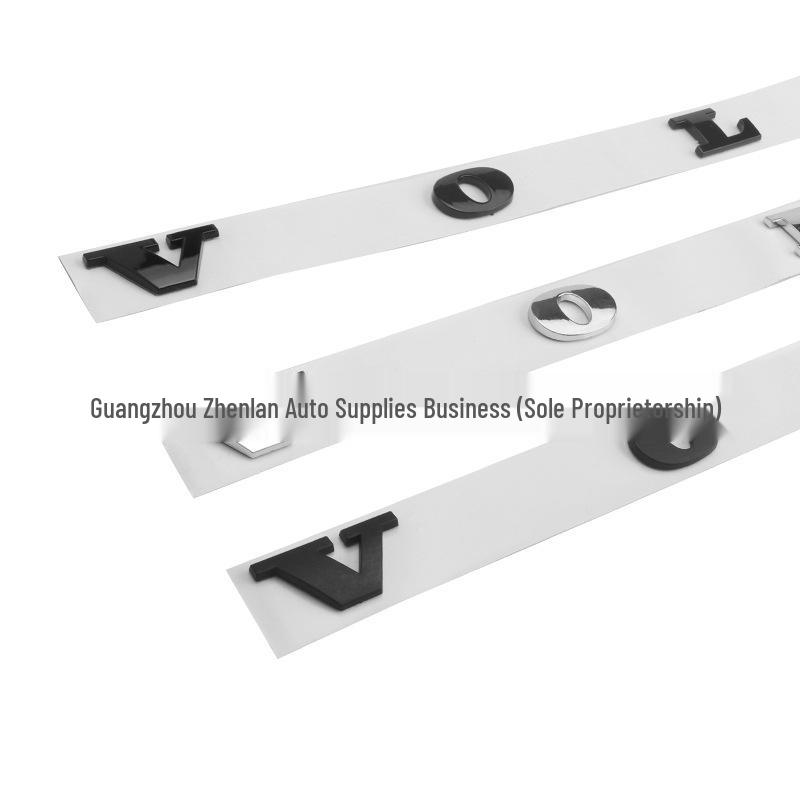 Volvo XC60 XC90 S90 XC40 S60 Trunk Logo Sticker, Modified English Design