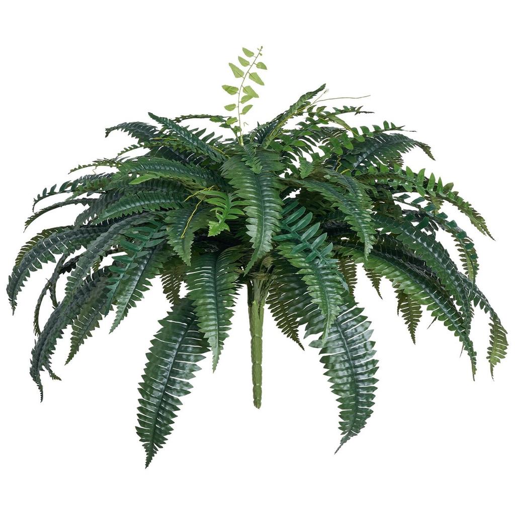 Artificial Boston Fern Large Plastic Fern 88 Branches Indoor Outdoor Decor