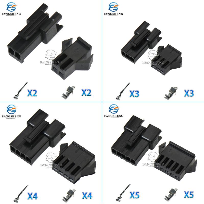 10/ 50 Sets JST SM2.54 2/3/4/5/6/7/8/9/10/11/12 Pin Pitch 2.54mm SM Female and Male Wire Connector Housing SM-2P SM-2R SM2.54MM