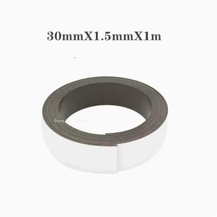 1-10M DIY Strong Flexible Magnet Strip Self Adhesive Magnetic Tape Rubber Magnet Tape Soft strip tape strong back glue 39.37inch