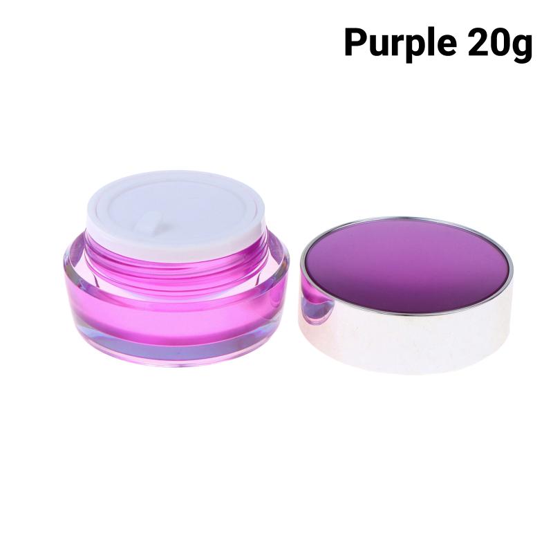 1Pcs Acrylic White Pink Purple Eyeshadow Box 5G-30G Eye Cream Jar Empty Face Cream Bottle Thickened Cream Box Cosmetic Container