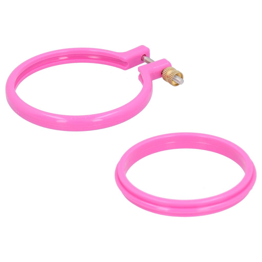 Kreuzstich Stickerei Kreis Kunststoff Bunter Reifen Ring für DIY Kunsthandwerk Nähen3in