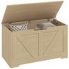 Rustic Entryway Storage Chest, 80 x 40 x 45 cm, Natural Wood