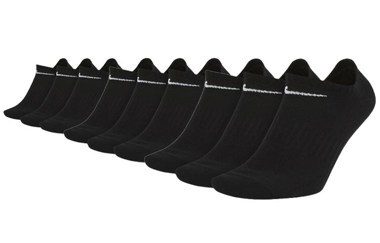 Nike Ankle Socks Unisex Combo Set 3 Pack Black SX7678-010 M