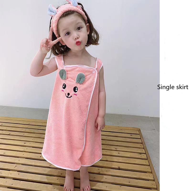 Premium Children'S Bath Towel High-End Children'S Slip Dress Soft Towel Bathrobe Absorbent Bathrobe For Children Ages 3 To 15