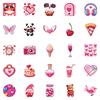 50 PCS Kawaii Valentine Stickers - Cute Animal Decals for Phone Case, Cup, DIY Gifts